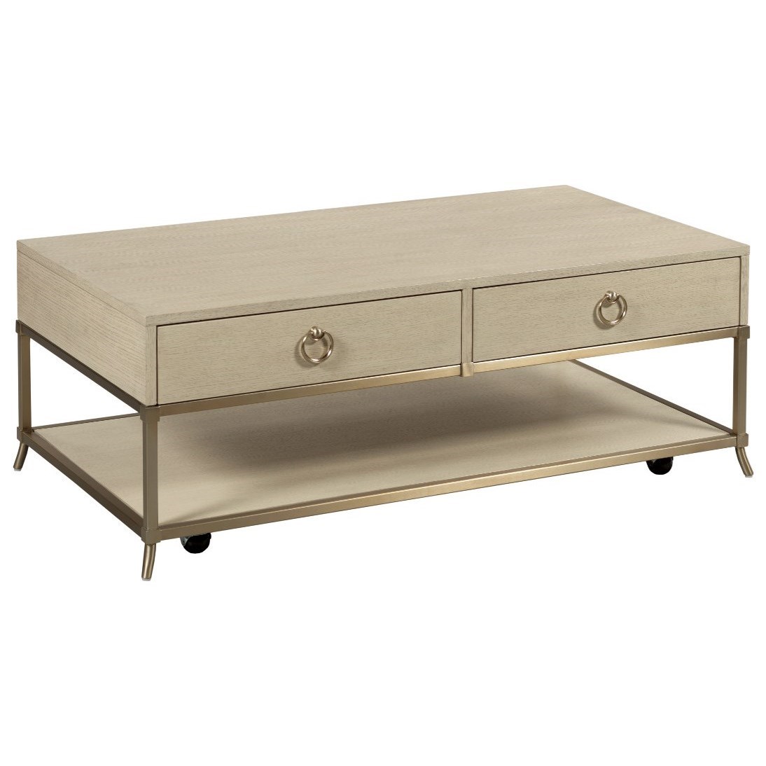 Hammary Lenox Westgate Coffee Table with Casters Sheely's Furniture